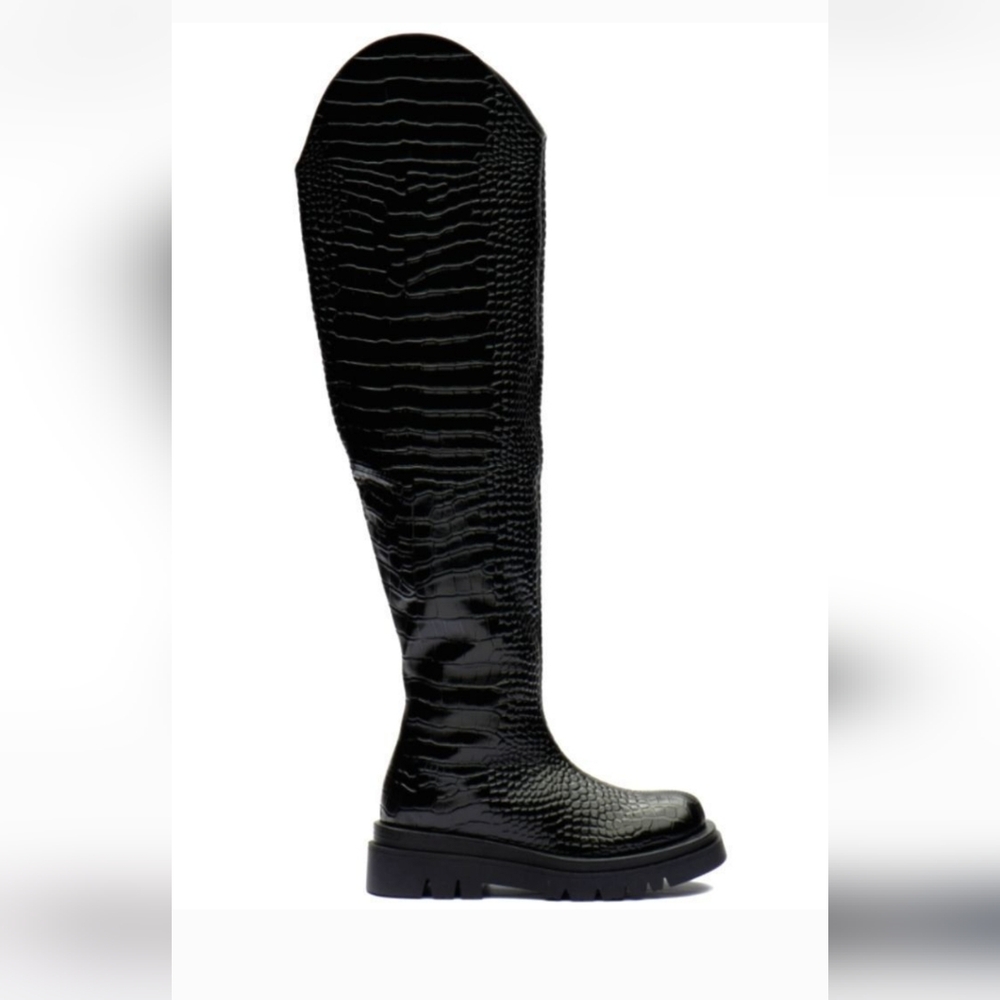 Jennifer Le Caiman Combat Boots